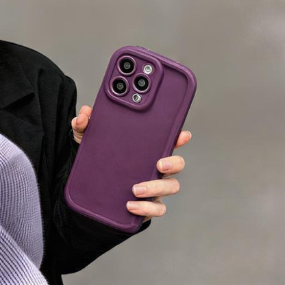 Frosted Silicone Phone Case For iPhone 15 Pro Max / Deep Purple