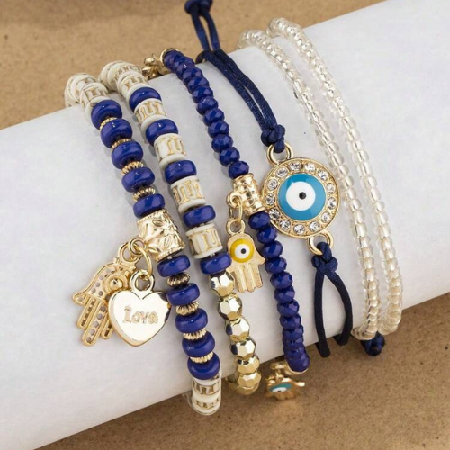 Multilayer Boho Beaded Bracelet Handmade Braided Adjustable Jewelry Set For Men And Women Casual Daily Holiday Jewelry Accessory