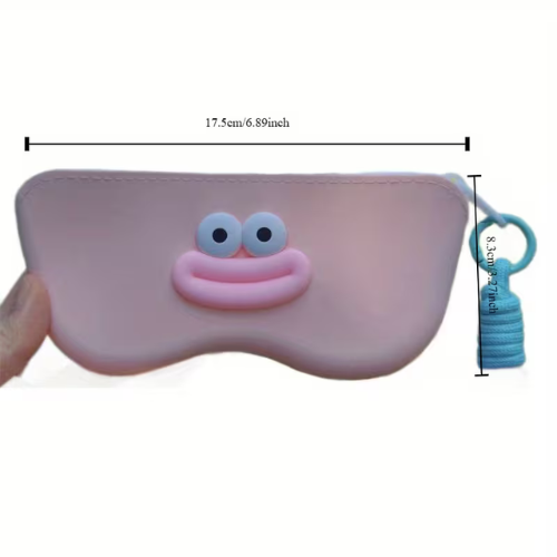 Silicone glasses case, portable Fashion Glasses storage bag, Fashion Glasses bag pendant