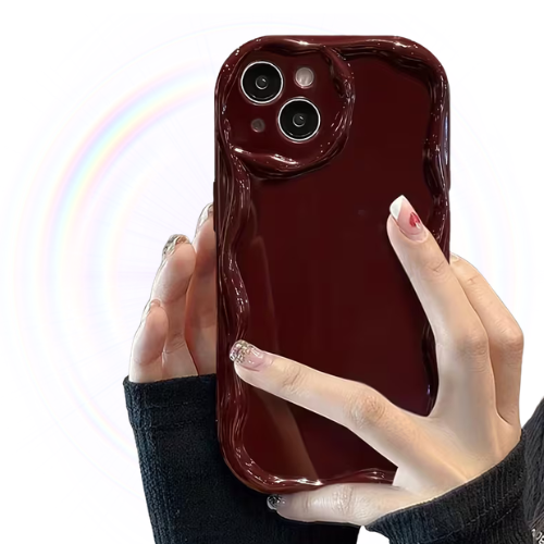 Burgundy Shell Phone Case Shell for iPhone 16 Pro Max