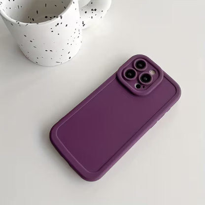 Frosted Silicone Phone Case For iPhone 15 Pro Max / Deep Purple