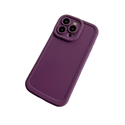 Frosted Silicone Phone Case For iPhone 15 Pro Max / Deep Purple